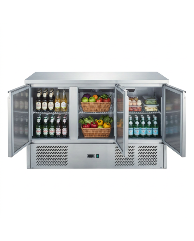 Mesa Fría Refrigerada Estática Clase A 3 Puertas Romux ROMUX | Hostel