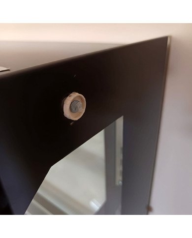 45. Vitrina Pastelera Expositora Refrigerada de Suelo 2 Estantes con Cristal Curvo Negra 450 Litros Ventilada (FR-158) ®Romux