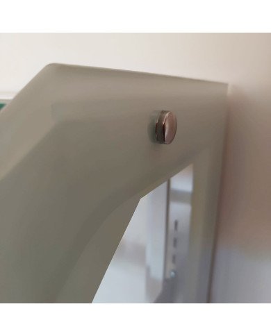 46. Vitrina Pastelera Expositora Refrigerada de Suelo 2 Estantes con Cristal Curvo Blanca 450 Litros Ventilada (FR-154)