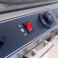 22. Freidora Industrial a Gas Butano de 18+18 Litros Doble Sobremesa (CC-119) ®Romux