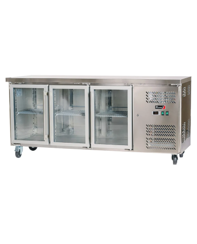 Bajo Mostrador Refrigerado 3 Puertas cristal 179x70 Ventilado Romux