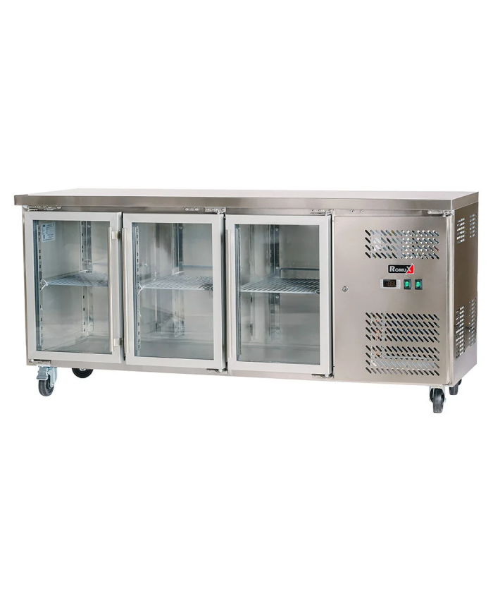 Bajo Mostrador Refrigerado 3 Puertas cristal 179x70 Ventilado Romux