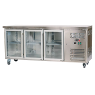 Bajo Mostrador Refrigerado 3 Puertas cristal 179x70 Ventilado Romux