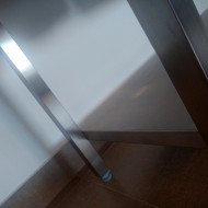 48. Fregadero con 2 Senos Escurridor Derecha con Estante 1400x600x850 mm Desmontable (AC-199)