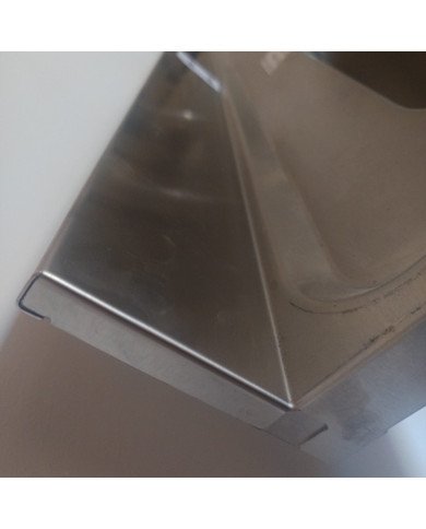 48. Fregadero con 2 Senos Escurridor Derecha con Estante 1400x600x850 mm Desmontable (AC-199)