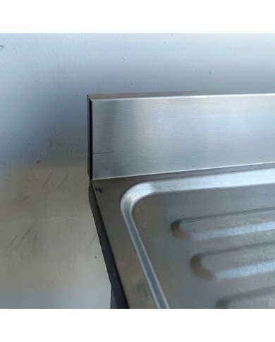 52. Fregadero con 2 Senos y Escurridor Izquierda con Estante 1400x600x850 mm Desmontable (AC-187)