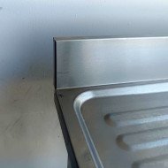 52. Fregadero con 2 Senos y Escurridor Izquierda con Estante 1400x600x850 mm Desmontable (AC-187)