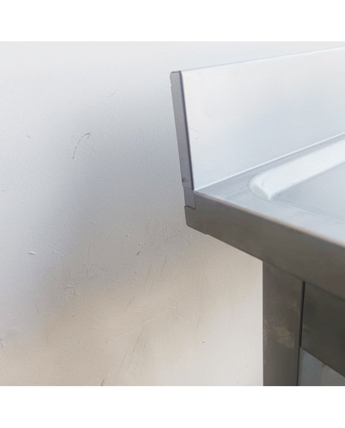 53. Fregadero 2 Senos para Lavavajillas Escurridor Derecha 1600x700x900 mm Desmontable (AC-209)