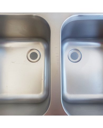 53. Fregadero 2 Senos para Lavavajillas Escurridor Derecha 1600x700x900 mm Desmontable (AC-209)