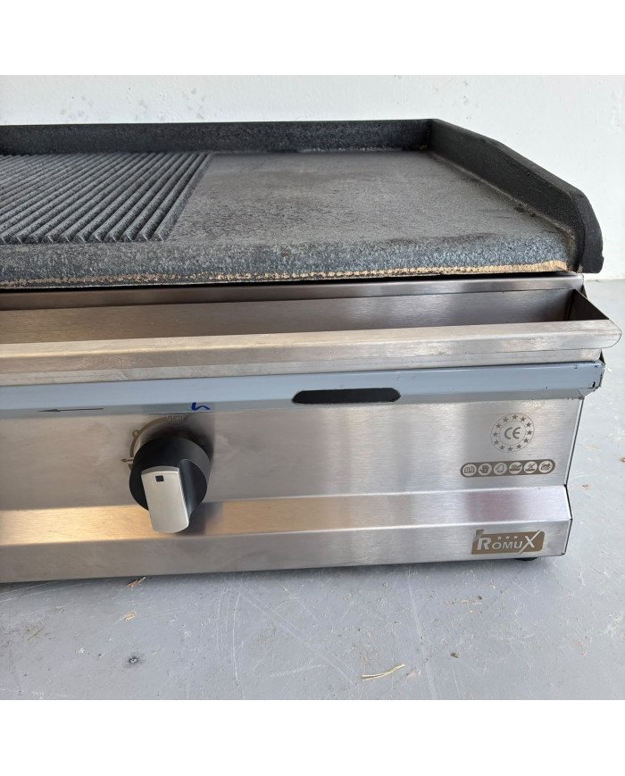 Plancha Hierro Gas 70 cm Sobremesa Romux | Equipamiento Industrial