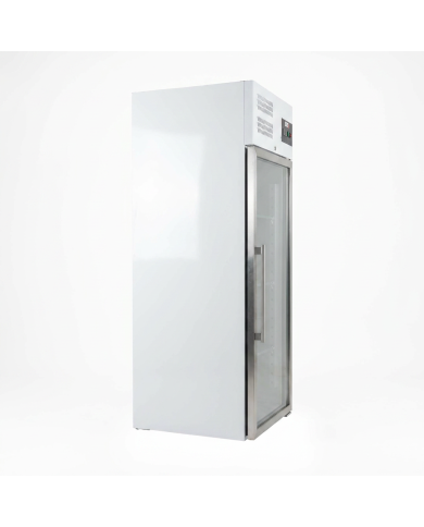 Armario congelación 650L 1 puerta cristal ROMUX ventilado aire forzado