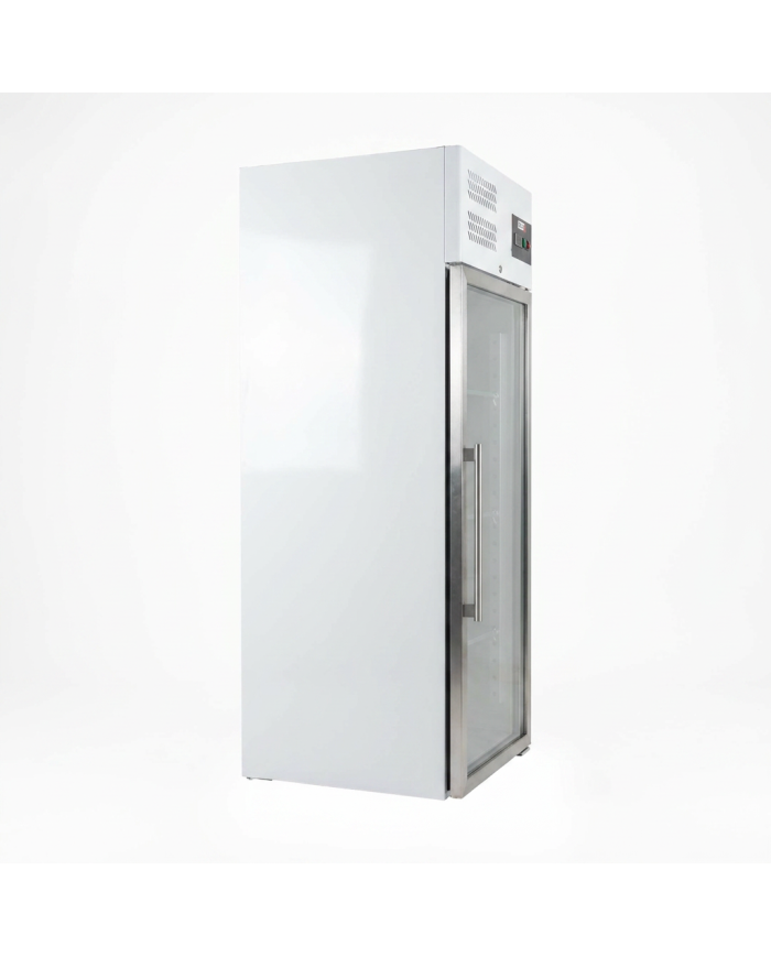 Armario congelación 650L 1 puerta cristal ROMUX ventilado aire forzado