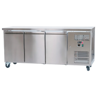 Bajo Mostrador Pastelero Refrigerado Acero Inoxidable 580 Litros 3 Puertas 202x80 cm Ventilado Cleiton | Hostelería