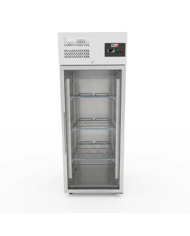 Armario refrigerado 650L 1 puerta cristal ROMUX ventilado aire forzado