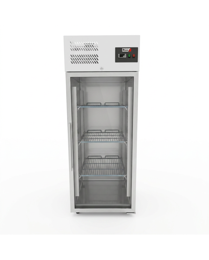 Armario refrigerado 650L 1 puerta cristal ROMUX ventilado aire forzado