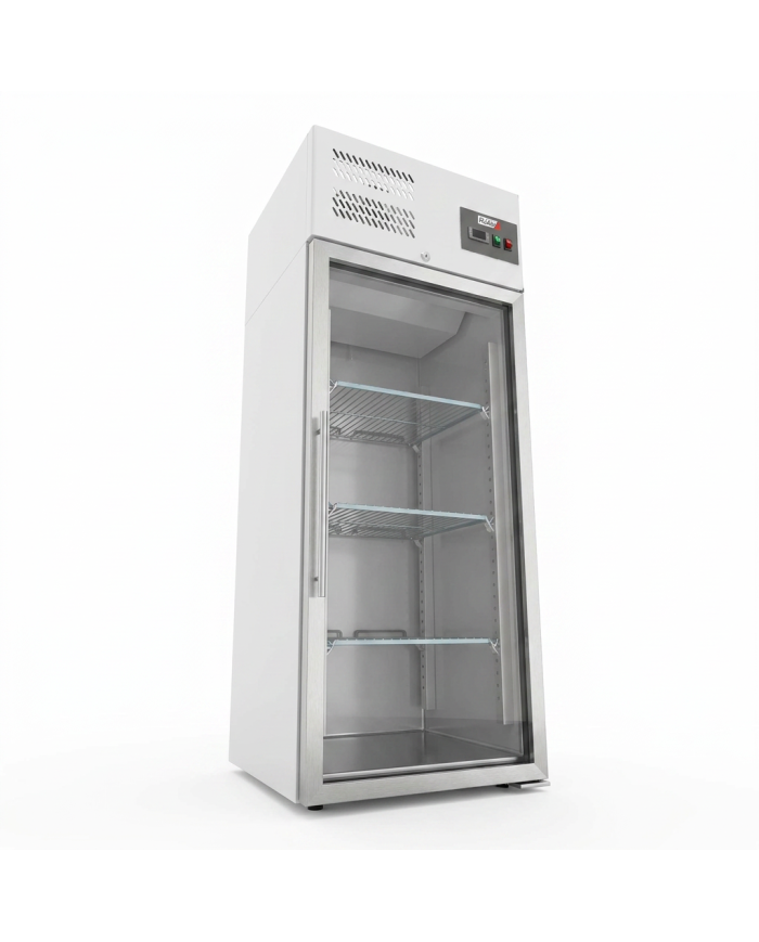 Armario refrigerado 650L 1 puerta cristal ROMUX ventilado aire forzado