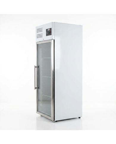 Armario refrigerado 650L 1 puerta cristal ROMUX ventilado aire forzado