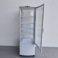 88. Vitrina Pastelera Expositora Refrigerada Vertical de Suelo 4 Estantes con 1 Puerta Blanca 230 Litros Ventilada (FR-138)