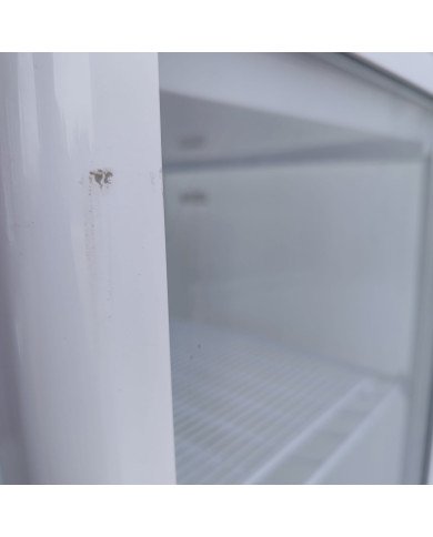 88. Vitrina Pastelera Expositora Refrigerada Vertical de Suelo 4 Estantes con 1 Puerta Blanca 230 Litros Ventilada (FR-138)