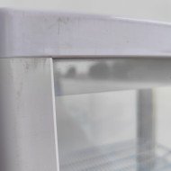 88. Vitrina Pastelera Expositora Refrigerada Vertical de Suelo 4 Estantes con 1 Puerta Blanca 230 Litros Ventilada (FR-138)