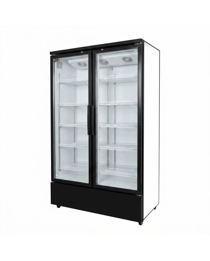 Armario expositor de congelación 1000L 2 puertas ROMUX ventilado