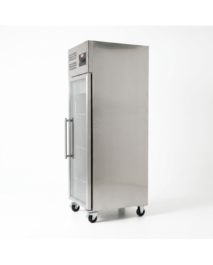 Armario refrigerado 600L 1 puerta cristal ROMUX ventilado aire forzado