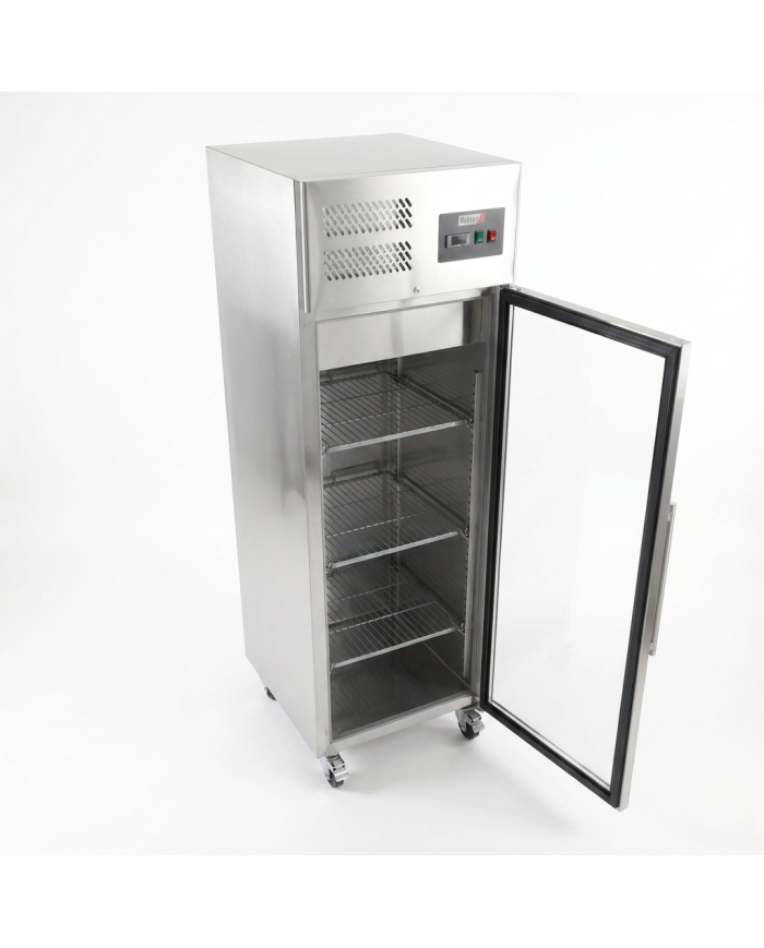 Armario refrigerado 600L 1 puerta cristal ROMUX ventilado aire forzado