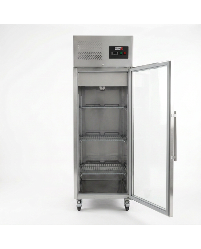 Armario refrigerado 600L 1 puerta cristal ROMUX ventilado aire forzado