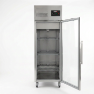 Armario refrigerado 600L 1 puerta cristal ROMUX ventilado aire forzado