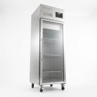 Armario refrigerado 600L 1 puerta cristal ROMUX ventilado aire forzado