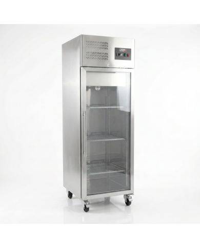 Armario refrigerado 600L 1 puerta cristal ROMUX ventilado aire forzado
