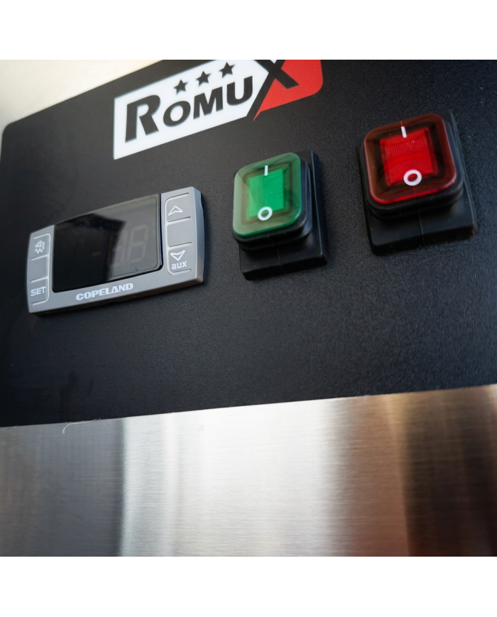 Armario refrigerado 600L 1 puerta cristal ROMUX ventilado aire forzado