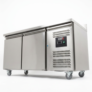 Bajo Mostrador Pastelero Refrigerado Acero Inoxidable 282 Litros 2 Pue