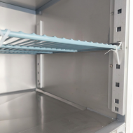 Mesa Fría De Preparación Acero Inoxidable 1 Puerta 2 Cajones 220 Litro