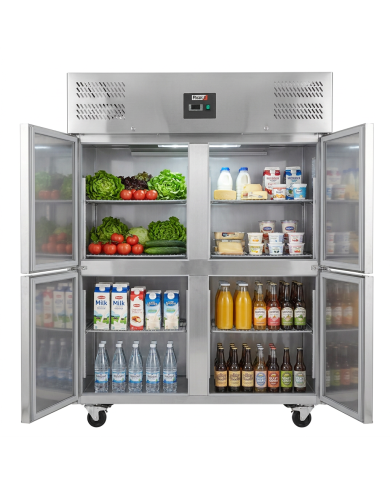 Armario refrigerado 1200L 4 puertas ROMUX ventilado aire forzado
