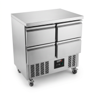 Mesa Fría De Preparación Acero Inoxidable 4 Cajones 220 Litros 90X70 C