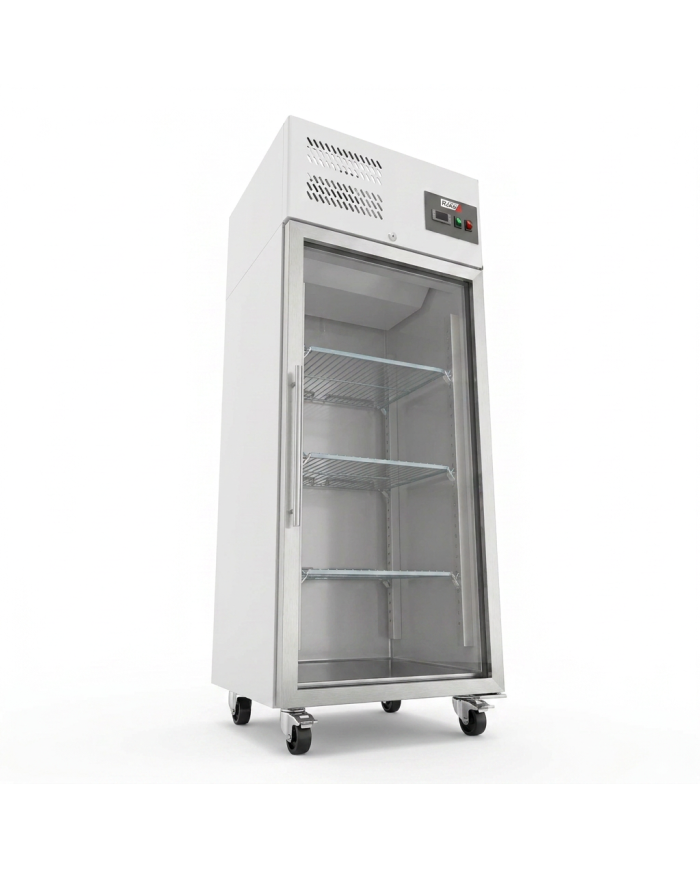 Armario refrigerado 650L 1 puerta cristal ROMUX ventilado aire forzado