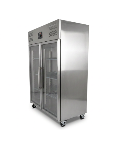 Armario de refrigerado 1300L 2 puertas ROMUX ventilado aire forzado