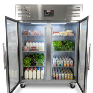 Armario de refrigerado 1300L 2 puertas ROMUX ventilado aire forzado