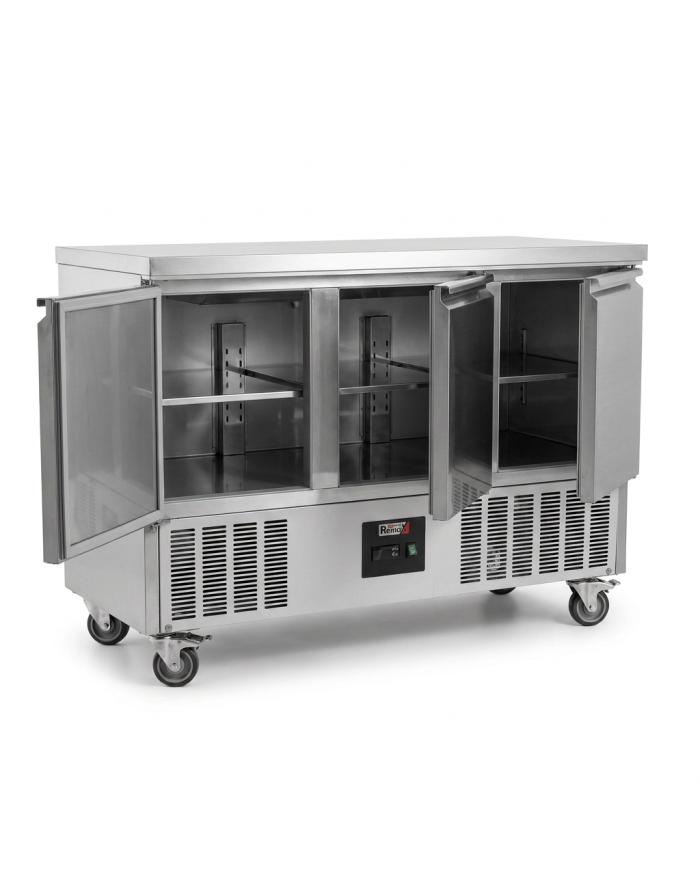 Mesa Fría Refrigerada Estática Clase A 3 Puertas Romux ROMUX | Hostel
