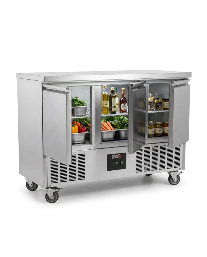 Mesa Fría Refrigerada Estática Clase A 3 Puertas Romux ROMUX | Hostel