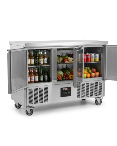 Mesa Fría Refrigerada Estática Clase A 3 Puertas Romux ROMUX | Hostel