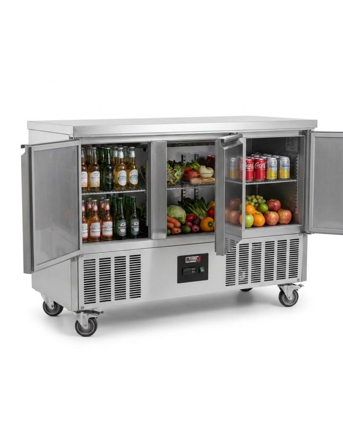 Mesa Fría Refrigerada Estática Clase A 3 Puertas Romux ROMUX | Hostel