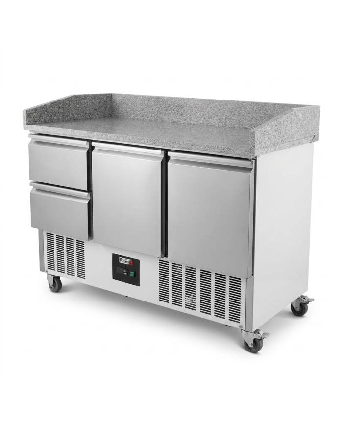 Mesa Pizzera Refrigerada 2 Puertas Y 2 Cajones Marmol Romux ROMUX | H