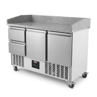 Mesa Pizzera Refrigerada 2 Puertas Y 2 Cajones Marmol Romux ROMUX | H