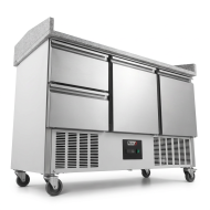 Mesa Pizzera Refrigerada 2 Puertas Y 2 Cajones Marmol Romux ROMUX | H