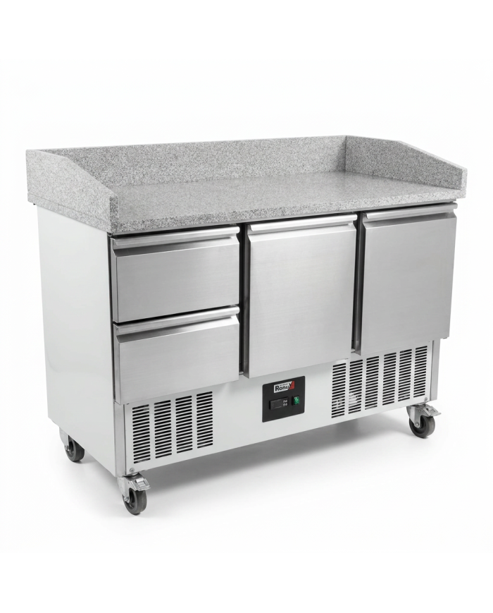 Mesa Pizzera Refrigerada 2 Puertas Y 2 Cajones Marmol Romux ROMUX | H