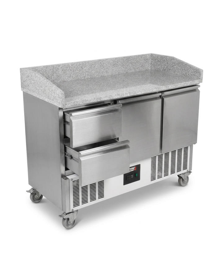 Mesa Pizzera Refrigerada 2 Puertas Y 2 Cajones Marmol Romux ROMUX | H