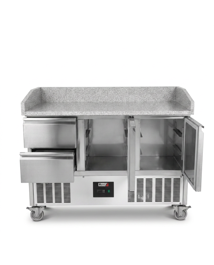 Mesa Pizzera Refrigerada 2 Puertas Y 2 Cajones Marmol Romux ROMUX | H