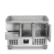 Mesa Pizzera Refrigerada 2 Puertas Y 2 Cajones Marmol Romux ROMUX | H